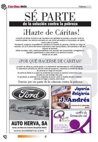Revista Febrero Cáritas