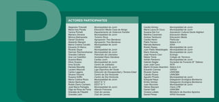 ACTORES PARTICIPANTES
Alejandra Tintorelli
Maria Ines Perata
Yanina Pichelli
Mariano Denaria
Mónica Balmaceda
Daniel Giudiche
Abelardo Mangini
María Cristina Cavallo
Eduardo Di Marco
Ricardo Sayar
German Reichenshamer
Graciela Cabrera
Ana Lía Castrillón
Susana Blanc
Silvio Scasso
Irma Sciutto
Daniela Mansilla
Lautaro Mazzutti
Carlos Liggera
Silvana Visconti
Susana Griffin
María Crsitina Rizzo
Héctor Barricarte
Rubén Darío Cacheiro
José María Petraglia
Olga de Rosa de Ferra
Graciela de Fitipaldi
Graciela León
Municipalidad de Junín
Educación Media Casa de Abrigo
Departamento de Violencia Familiar
Municipalidad de Junín
Turismo Roca
Agrupación Tres Banderas
Agrupación Tres Banderas
Municipalidad de Junín
OSDE
Municipalidad de Junín
Municipalidad de Junín
Patronato de Liberados
Sociedad Raza Irlandesa
Caritas Junín
Municipalidad de Junín
Centro de Jubilados
Municipalidad de Junín
Liga Deportiva del Oeste
Dirección de Discapacidad y Tercera Edad
Centro de Día Horizonte
Centro de Día Horizonte
Municipalidad de Junín
EEST N °2
EEST N °1
Municipalidad de Junín
Alianza Francesa
Club de Leones
Club de Leones
Cecilia Gómez
María Laura Di Cicco
Susana Del Cul
Marilina Caramelo
Andrea Tamburini
Cecilia Herón
Pablo Ferrero
Marcela Barbera
Rubén Rasso
Juan Pablo Mastrángelo
Mario Scévola
José Horacio Ceci
Néstor Tome
Adrián Perdomo
Gabriel Ziegler
Juan José Cavo
Martín Ernesto Abambini
Eduardo Canosa
Ricardo Gama
Caludio Russo
Agustín Pinedo
Ezequiel Naya
Emilio Gómez
Juan Mucciolo
Héctor Bazzani
Daniel Galli
Viviana Lobato
Daniel Perea
Municipalidad de Junín
Municipalidad de Junín
Asociación Cultural Dante Alighieri
Educación Media
Educación Media
Particular
Nidera S.A.
EDIA
Municipalidad de Junín
Municipalidad de Junín
Municipalidad de Junín
Ecólogo
Colegio de Técnicos
Municipalidad de Junín
Sociedad de Fomento B° Talleres
INTA
Nidera S.A.
GIRSA
UNNOBA
UNNOBA
Municipalidad de Junín
Delegación Ecológica Bomberos
Delegación Ecológica Bomberos
Municipalidad de Junín
Claris LPB
UNNOBA
Ministerio de Asuntos Agrarios
APAS Noroeste
 