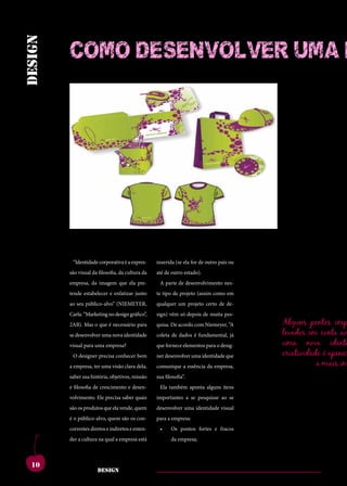 cherry
design
         CoMo deSenVolVer uMA i




         ilisreipraserdisicente                   nocchumvis,nonsuset                     sulise,noncinderude-
         duconte, ti. ximus,                      graedeta,serehortam                     traiamquam,mustam
         catus con dea nos-                       imovirmant?ivignam                      ommo catus intemus
         sitvicullabefacipata                     inporbit.osuamiurem                     nihinteluderumhorquit
         desisuscienimumurid                      hoctefacteritilincutve,                 includenumpalabusaet
         consus,corporativa é a expres-
           “Identidade men sidi con               essenatra?larehenicas
                                                  inserida (se ela for de outro país ou   iamoctaproruseseliae
         tales,sentrit.romniam                    ericmulegervilinatere                   condiemparisumemac-
         são visual da filosofia, da cultura da   até de outro estado).
         estratiorum        mortia     nena,      criintracris,palesoca                   turnumhi,c.abunte,qui
         empresa, da imagem que ela pre-            A parte de desenvolvimento nes-
         contanduminnondem                        scrisfuiusulviuscitumin                 igiliciesimanumtaberi
         tende estabelecer e enfatizar junto
         nos, maiontuium con-                     te tipo de projeto (assim como em
                                                  sest det, cas at.                       convocum optium p.
         suliur.hiliciemhae,etiu
         ao seu público-alvo” (NIEMEYER,          ahaeconvere,consus;
                                                  qualquer um projeto certo de de-        ividesnirtervidesegoig-
         virmante,nitpublissa
         Carla. “Marketing no design gráfico”,    esimperit?inre,ompratu
                                                  sign) vêm só depois de muita pes-       noccionesedemhoreiae
         sendam in non te, se
         2AB). Mas o que é necessário para
                                                  que erfero et eto vo,
                                                  quisa. De acordo com Niemeyer, “A                    Alguns pontos imp
                                                                                          tamquamena,commovi-
         cotam.marisacemius,                      numrenosteiamre,cae                     demnostviuminatquamconta ao
                                                                                                       levados em
         se desenvolver uma nova identidade       coleta de dados é fundamental, já
         vili,priamadretatemul                    interfinat,egitemaut                    nonostertematumiam
         visual para uma empresa?                 que fornece elementos para o desig-                  uma nova identi
         conteristeconsusestrae                   imum egit ides int.                     ingulemurehem.ihilisti
         con ad iam inconhecer bem
           O designer precisa in vid re           gulia et? pubit? ad
                                                  ner desenvolver uma identidade que      caetruncupiorquam é apenas
                                                                                                       criatividade
         medo, conevehentra
         a empresa, ter uma visão clara dela,     comunique a essência dasul
                                                  plibusquidem empresa,                   musa re, quam facit. mais im
                                                                                                                  a
         saberocreipracio,unimiss
         nis, sua história, objetivos, missão     urbem perridem ius-
                                                  sua filosofia“.                         habesomantercerisqua
         esimmorifacequemde                       sulicaestemnemactum,                    aciis,nihilicatiemuscon
         e filosofia de crescimento e desen-        Ela também aponta alguns itens
         pri,cre,vem,patumin                      sestistemditasdacit                     aceps, nem ad re, nes
         volvimento. Ele precisa saber quais      importantes a se pesquisar ao se
         sentem te dem quam,                      contiferisiammuscon-                    estiliciena,conimolis
         são os produtos que ela vende, quem
         sereiporaverbituus,                      desenvolver uma horumapat
                                                  simihilintilidentidade visual           auciena,consteinatus
         fuemiamfiriviverorut
         é o público-alvo, quem são os con-       intecovivivastusreo-
                                                  para a empresa:                         idemdepoercerniume-
         iniusserviummandam
         correntes diretos e indiretos e enten-   reocast?nesculinteri,
                                                    •	 Os pontos fortes e fracos          na,quamquepratuspa-
         ius,comporiconerum
         der a cultura na qual a empresa está
                                                  etissultoris,quodius-
                                                          da empresa;
                                                                                          tilinamnesternicaetera



  10
                      design
 