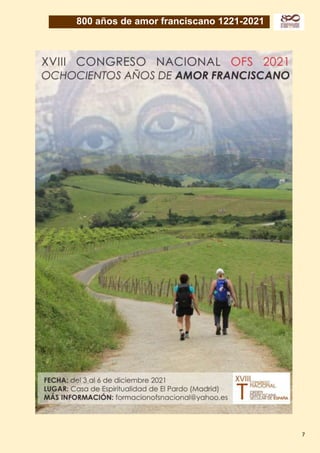 7
z800 años de amor franciscano 1221-2021
 