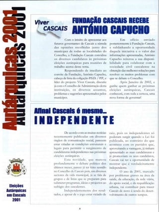 Revista Fundação Cascais - Setembro 2001