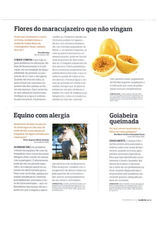 Revista Globo Rural - maracujá e goiaba