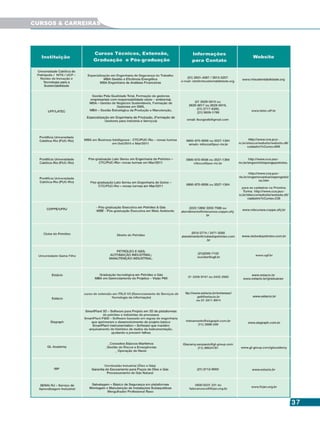 3737373737
GUIAAAAAOFFSHORE
M A G A Z I N ECURSOS & CARREIRAS
 