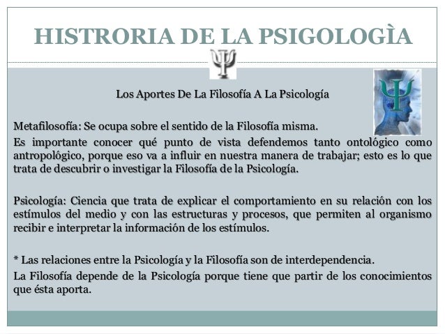 Revista historia de la psicologìa