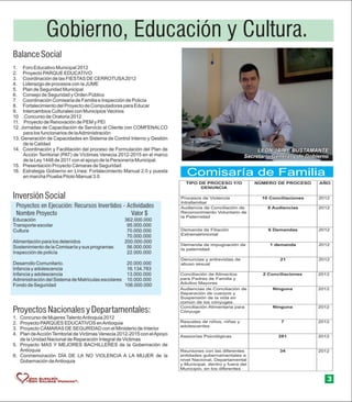 Revista informe de gestion 2012