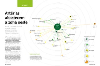 25 minutos


                                               ACESSO
                                                                                                                                                                          20 minutos




Artérias                                                                                                                                                                 15 minutos




abastecem
                                                                                                                                                                                                                                                  Campo de Marte
                                                                                                                                                                                                                                                  (9,2 km)

                                                                                                                                                                         10 minutos
                                                                    Rodoanel (trecho Oeste)




a zona oeste
                                                                                           (18,8 km)                                                  Bandeirantes                                                                                   Fernão Dias
                                                                                                                                                                                                                                                     (16,0 km)
                                                                                                                          Anhanguera                          (6,7 km)
                                                                                                                                (7,7 km)                                                  Marginal
                                                                                                Castelo Branco                                                                            do Tietê                                     Av. do Estado
                                                                                                             (11,3 km)                                                                                                                 (5,3 km)
                                                                                                                                                                         5 minutos
                                                                                                                                                                                          (0,8 km)


                                                                                                                                                                                                                                   Dutra
                                                                                                                                                                                                                                   (10,8 km)                                                            Aeroporto
                                                                      Raposo Tavares                                                                                    JARDIM                                                                                                                          Internacional
REGIÃO SE CARACTERIZA                                                          (11,1 km)
                                                                                                                                                                          DAS                                                                                     Ayrton Senna                          de Guarulhos
                                                                                                                                                                       PERDIZES                                                                                   (17,6 km)                             (33,6 km)

PELA FACILIDADE                                                                                                                                                                                       Av. Francisco
                                                                                                                                                                                                                                                       Praça da Sé
                                                                                                                                                                                                                                                       (8,0 km)

                                                        Régis Bittencourt                                                                                                                             Matarazzo
DE circulAR POR                                         (16,9 km)
                                                                                                                                                      Av. Sumaré
                                                                                                                                                                                                      (1,1 km)


                                                                                                                                                           (3,0 km)      Terminal Barra Funda
GRANDES AVENIDAS                                                          Marginal Pinheiros
                                                                                             (8,1 km)
                                                                                                                                                                         (2,6 km)

                                                                                                                                                                                                                                    Av. Nove de Julho
                                                                                                                                                                                                                                    (8,0 km)
                                                                             Av. Morumbi                                                                                            Av. Pacaembu



C
                                                                                     (15,1 km)                                                                                      (3,6 km)
                                                                                                                                                                                                                                                                                 COMPARE AS DISTÂNCIAS
        om sua história atrelada aos trilhos
                                                                                                                                                                                                                 Av. 23 de Maio
        do trem, a região da Barra Funda e                                                                                                                                                                       (8,3 km)

        dos bairros próximos ainda fica em                                                                                                                                    Av. Paulista                                                                                                 Até 10 minutos
                                                                                                                                                                                                                                                        Av. D. Pedro I
evidência quando o tema é transporte.                                         Av. das Nações Unidas                                        Av. Faria Lima                     (7,3 km)
                                                                                                                                                                                                                                                        (12 km)
                                                                                                                                           (7,4 km)           Av. Brasil
  Além de abrigar o Terminal Intermodal                                                                 (16,8 km)
                                                                                                                                                              (7,6 km)

da Barra Funda, a região é cortada por al-                                        Av. Eng. Luís Carlos Berrini                                                                                                        Aeroporto Congonhas
                                                                                                                                                                                                                      (15,6 km)
gumas das principais artérias viárias de                                                                            (15,1 km)

São Paulo, que facilitam o acesso a pontos                                                                                                                 Av. República                                                                                                                   Até 15 minutos
estratégicos da metrópole. Exemplos são                                                                                                                    do Líbano
                                                                                                                                                           (10,0 km)
os aeroportos de Congonhas e Guarulhos,
que, fora do horário de pico, podem ser
alcançados em cerca de 20 e 40 minutos,                                                                                                                                                                                Imigrantes
                                                                                                                                                                                                                       (20,1 km)
respectivamente.                                                                                                                                                                                                                                                                           Até 20 minutos
  Em uma cidade como São Paulo, onde
o trânsito é um desafio, estar próximo de
tudo e especialmente de caminhos que                    Perto de tudo
facilitem transitar pela cidade e para fora
dela pode representar um diferencial im-                Confira algumas distâncias e tempo                                                                                                           Anchieta                                                                              Até 25 minutos
                                                                                                                                                                                                     (17,0 km)
portante no que diz respeito à qualidade                estimados para de deslocar da região
de vida e ao tempo disponível para o lazer.             do Jardim das Perdizes. Dados obtidos
  Nesse sentido, algumas grandes avenidas               com auxílio do Google Maps, fora de
cumprem papel primordial no trânsito da                 horários de pico.
Barra Funda.                                                                                                                                                                                                                                                                               Até 45 minutos


28    VIVER SÃO PAULO                                                                                                                                                                                                                                                                      VIVER SÃO PAULO    29
 