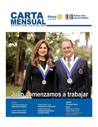 Revista julio2020 Distrito 4690 Rotary