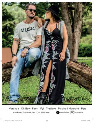 | 61_ 
/varandastore /varandastore
Revista Leque_3 edição_fevereiro.indd 61Revista Leque_3 edição_fevereiro.indd 61 11/03/2015 17:49:4011/03/2015 17:49:40
 