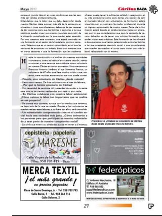 Revista mayo cáritas