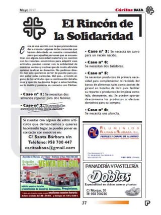 Revista mayo cáritas