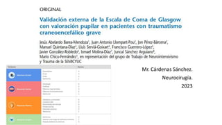 Mr. Cárdenas Sánchez.
Neurocirugía.
2023
 