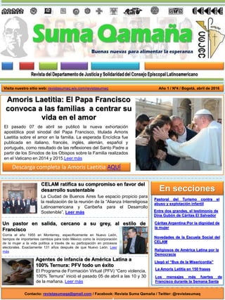 Año 1 / Nº 3/ Bogotá, febrero-marzo de 2016
Contacto: revistasumaqa@gmail.com / Facebook: Revista Suma Qamaña / Twitter: @...