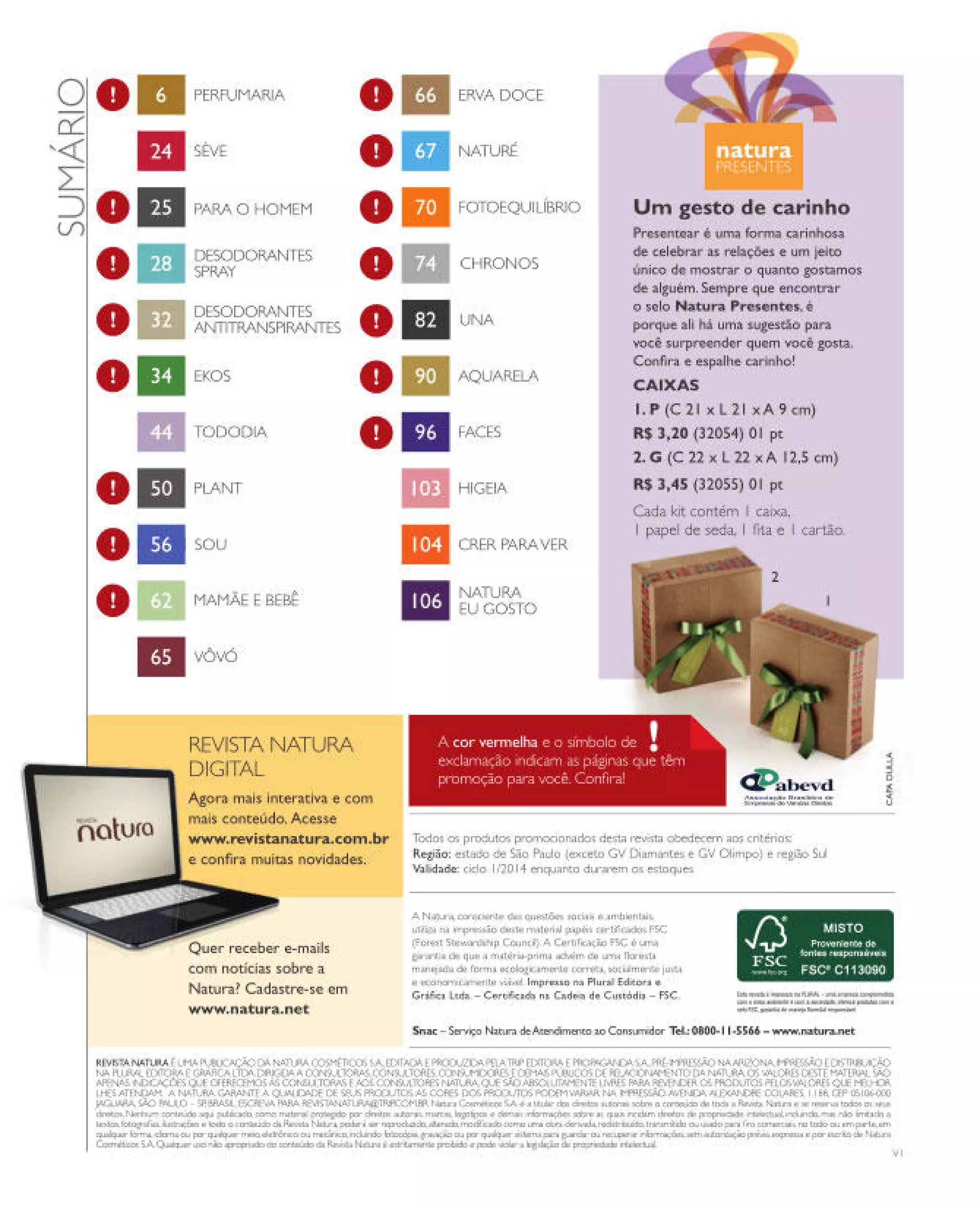 Revista natura ciclo 01 - janeiro 2014