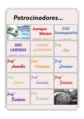 Patrocinadores...
 