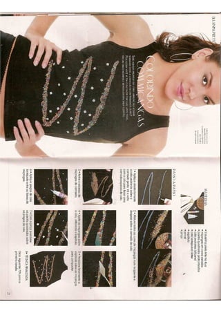 Bordados de Pedrarias e miçangas (revista)