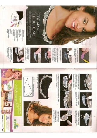 Bordados de Pedrarias e miçangas (revista)