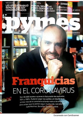 Juan Sosa Fernandez en Revista Pyme. Es hora de pescar clientes