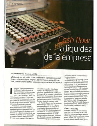 La Liquidez de la Empresa. Revista PYMES. 09/2013