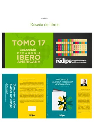 Reseña de libros
OCTUBRE DE 2014
 