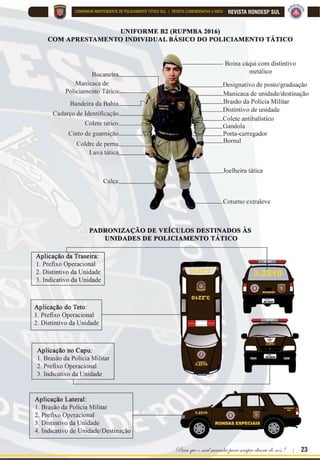 22 | Rondas Especiais
REVISTA RONDESP SUL COMPANHIA INDEPENDENTE DE POLICIAMENTO TÁTICO SUL | REVISTA COMEMORATIVA 5 ANOS
Nossos Símbolos
 