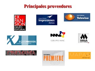 Principales proveedores 