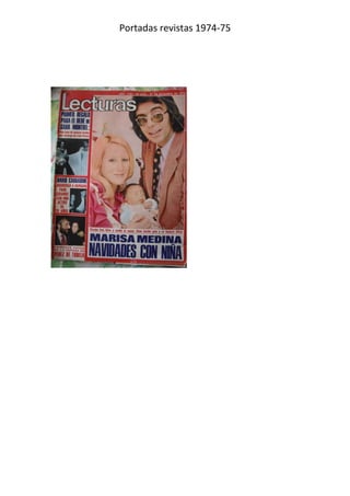 Portadas revistas 1974-75
 