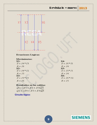 Revista lo + nuevo 2013




    .




    .Circuito lógico:
.




                        9
 
