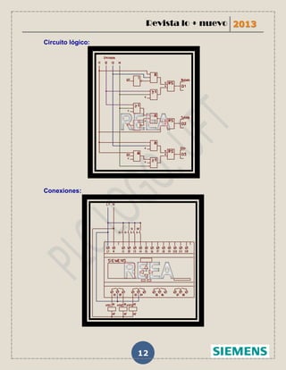 Revista lo + nuevo 2013

    .Circuito lógico:




                   .
.
    .Conexiones:




                        12
 