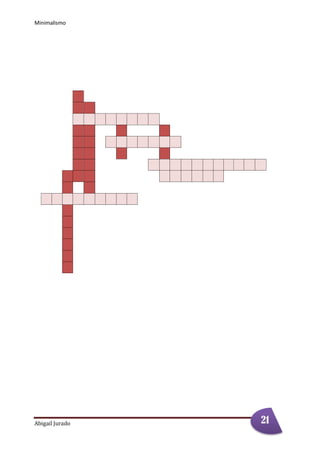 Minimalismo
Abigail Jurado Página 321
 