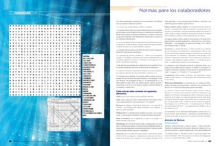 68 Revista Técnica de la Empresa de Telecomunicaciones de Cuba S.A. 69ENERO / JUNIO 2016 VOL. 13
Los autores interesados en publicar en la revista técnica Tono deberán
tener en cuenta los siguientes aspectos:
• La revista solo aceptará trabajos inéditos y originales.
• Los autores deben firmar una carta titulada Declaración de originali-
dad del trabajo escrito donde den fe que los contenidos del artículo son
producto de su directa contribución intelectual y los datos y referencias
a materiales publicados están debidamente identificados e incluidos en
las referencias bibliográficas.
• Los textos abordarán temáticas relacionadas con las telecomunicaciones y
la informática. Pueden presentarse, también, temas sobre gestión empresa-
rial dentro del sector con un sentido humano y práctico.
• Los trabajos han de mostrar resultados de proyectos de investigación,
desarrollo o aplicaciones tecnológicas.
• La tipología de artículos aceptada es: Artículo de investigación
científica y tecnológica: documento que presenta, detalladamente, los
resultados originales de proyectos terminados de investigación, desa-
rrollo o aplicaciones específicas.
• Cada artículo será sometido a la evaluación de los Consultores Técni-
cos quienes decidirán acerca de la pertinencia de su publicación.
• Los autores enviarán el original de los trabajos en formato electrónico
a la siguiente dirección de correo electrónico: tono@etecsa.cu
• El formato será el siguiente: Los artículos deben escribirse en el pro-
cesador de texto Microsoft Word para Windows; en la tipografía Times
New Roman; con un tamaño de letra 11; un interlineado de 1,5; en
hojas tamaño de papel carta; con margen superior, inferior, derecho e
izquierdo de 2 cm; de 28 a 30 líneas por página; extensión máxima de
10 cuartillas y mínima de 8.
Cada artículo debe contener los siguientes
elementos
Título: breve y que resuma la idea central del contenido.
Autor: título, cargo que ocupa o especialidad que desempeña. Institu-
ción a la que pertenece, correo electrónico y CV resumido.
Resumen: los trabajos incluirán un resumen breve —en un párrafo de
5 líneas— con el objetivo del trabajo, su alcance y los resultados, es
decir, sus ideas principales.
Palabras clave: se identificarán las palabras esenciales, con un máxi-
mo de 10, que ayuden a identificar los temas principales del artículo.
Siglas o acrónimos: con su significado en inglés o en español, o en
ambos idiomas si los tuviera.
Introducción: parte inicial del artículo donde se proporcionará una visión
breve y suficiente de su objetivo y del entorno técnico de partida; también, la
forma como está estructurado el resto del artículo; debe ser expositiva, redac-
tada con claridad, sencillez, precisión y originalidad.
Desarrollo: parte principal del artículo donde se presentará el susten-
to teórico de la investigación, el planteamiento profundo del tema, el
estado de la cuestión con su análisis y los resultados obtenidos; debe
estar organizado en una secuencia lógica de partes o secciones, con
subtítulos que den claridad y guíen al lector.
Figuras, gráficos, tablas, cuadros: se mostrarán dentro del cuerpo del
artículo y enumerados por orden de aparición; con un pie que recoja
en síntesis su contenido y colocado exactamente debajo de la figura, el
cuadro, gráfico, imagen o fotografía. Ha de incluirse la fuente de donde
fueron tomados o aclarar si fueron elaborados por los autores.
Las figuras, gráficos, tablas, cuadros e ilustraciones se enviarán en for-
mato de archivo vectorial modificable —Microsoft Excel, Corel Draw,
Photoshop—; y las fotografías, en archivos de formato .TIF o .JPG en
una resolución mayor a 300 dpi.
Ecuaciones: se enumerarán hacia el extremo derecho de la columna
que las contienen, en la misma línea y entre paréntesis. Han de estar
escritas de manera que puedan distinguirse claramente las mayúsculas
de las minúsculas. Los subíndices, superíndices, letras griegas u otros
símbolos se indicarán con precisión. En las expresiones o análisis ma-
temáticos, debe explicarse cualquier símbolo —y la unidad en que se
mide— no definido previamente en la nomenclatura.
La referencia a estos elementos se hará de la siguiente forma: en el
cuerpo del texto debe aparecer (Figura 1) o (Tabla 3) o (Ecuación 15).
Cuando la referencia comience en una oración, se presentará de este
modo: “La figura 1” o “La tabla 3” o “La ecuación 15”.
Conclusiones: deben resaltar los aportes más importantes, pueden
proponerse aplicaciones, y se evitará repetir innecesariamente lo dicho
en el resumen.
Referencias bibliográficas: se incluirán solo las referencias biblio-
gráficas utilizadas, de manera directa o indirecta, en la elaboración del
artículo. No se incluirá la bibliografía general consultada.
La citación se hará al final del texto citado, directa o indirec-
tamente, se colocará entre corchetes números consecutivos que
aluden a la referencia bibliográfica; deben listarse por orden de
aparición en el trabajo; los signos de puntuación de la frase donde
se aloja la referencia deben quedar fuera de los corchetes. Ejem-
plo: “Un generador solar: compuesto por un conjunto de paneles
fotovoltaicos (12, 24 ó 48 V) [8]”. “Las aplicaciones de WiMAX
en zonas rurales [8], [12]”. “Las aplicaciones de WiMAX en zo-
nas rurales [8-15]”.
La presentación de las referencias bibliográficas siempre irán al fi-
nal del artículo, entre corchetes y enumeradas consecutivamente de
acuerdo con el orden de aparición en el cuerpo del artículo. Ejemplos:
Artículos de Revistas
Formato impreso
Apellidos, Nombres del autor o autora (o autores). “Título del artículo”.
Nombre de la publicación en letra cursiva, número del volumen (vol.), nú-
mero de la revista (no.), número de páginas (pp.), mes y año de publicación.
[1] Schmidt, Ralph O. “Multiple Emitter Location and Signal Para-
me-ter Estimation”. IEEE Tran-sactions on Antennas and Propagation,
vol.34, no.3, pp.276-280, Marzo, 1986.
Normas para los colaboradores
 