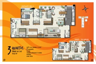 APARTAMENTO final 01
FINAis 01 e 063quartos
100,91 m2
SUÍTE COM VARANDA E CLOSET
2SEMIsSUÍTEs
LAVABO
VARANDA INTEGRADA A COZINHA
rouparia
HOME OFFICE
variaçAo - SALA AMPLIADA
3736
Rua dos Otoni
RuaGrãoPará
Praça
 