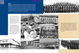 C m d t e . R A F A E L M O R A N V A L V E R D E 35
14
VIGIA • 2014E S C U E L A S U P E R I O R N A V A L34
14
VIGIA • 2014
El 1 de Abril de 1853 se la bau-
tiza con el nombre de la Es-
cuela Náutica y tiempo
después en el año de 1892 se
emplea por primera vez el tér-
mino “Cadete Naval”. A partir
de 1907 hasta 1911 permanece
cerrada. Siendo en este último
año establecida en Quito por
el General Eloy Alfaro.
El 18 de Noviembre de 1941, se
decreta el restablecimiento de
la Escuela Naval del Ecuador
en el puerto de Salinas y 32
años después se transfiere a la
ciudad de Guayaquil con el
nombre de “Escuela Superior
Naval”. En Febrero de 1992 re-
torna a Salinas y finalmente
en 1994 recibe el nombre de
Escuela Superior Naval “Cmte.
Rafael Morán Valverde”.
Nuestra Escuela Naval, fue instaurada el 9 de Octubre de
1822, por decreto del Presidente de la Gran Colombia El
Libertador Simón Bolívar, tuvo un funcionamiento irregular
durante la etapa republicana debido a varias clausuras y
restablecimientos. Los aspirantes a oficiales en aquel entonces
eran instruidos a bordo de los buques de guerra de la época,
forjando su carácter a través de la práctica.
Desde entonces la Armada del Ecuador
se ha preocupado por brindar a la socie-
dad, oficiales de marina con prepara-
ción intelectual, física, deportiva y
técnico profesional que les permita un
eficiente desempeño en el arte del
mando naval, prestos a ejercer soberanía
en el territorio marítimo nacional y servir
a su país.
 