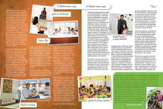 10 Viver                                                                         O Mediterrâneo é aqui            O Mediterrâneo é aqui                                                                                     Viver 11
     Piatã                                                                                                                                                                                                                    Piatã

Apartamento ou casa? De um                                                                                         a opção pelo formato obedeceu                                                  de alta qualidade, resistentes e de
lado, mais segurança e praticida-                                                                                  também à preocupação de realizar                                               fácil manutenção”, garante Aníbal.
de; do outro, a oportunidade de                                            Sala de meditação                       um empreendimento em harmo-                                                    O espaço gourmet, por exemplo,
viver em um ambiente com mais                                                                                      nia com a vizinhança. “Nós tínha-                                              tem armários, geladeira, forno
privacidade e conforto pra rece-                                                                                   mos a possibilidade de construir                                               para pizza e toda a infraestrutura
ber familiares e amigos no final                                                                                   naquele terreno um condomínio                                                  necessária à realização de uma
de semana. No Jardim Mediter-                                                                                      com prédios de apartamento                                                     reunião gastronômica. “Procura-
râneo, não é preciso escolher.                                                                                     comuns, com 10, 11 andares, mas                                                mos criar ambientes funcionais
Construído em um terreno de 21                                                                                     preferimos investir num proje-                                                 e ao mesmo tempo acolhedores
mil metros quadrados na Alameda                                                                                    to que não descaracterizasse a                                                 para as pessoas”, completa a de-
das Samambaias, em Piatã, o em-                                                                                    região, onde já existem vários con-                                            coradora Luciana Barbosa.
preendimento da ARC Engenharia                                                                                     domínios de casas”, relata a direto-
trouxe para Salvador um conceito                                                                                   ra comercial da ARC Engenharia,                                                Esta preocupação é evidente em
de moradia já consolidado em                                                                                       Virgínia Tanajura. A estratégia re-                                            diversos detalhes da decoração.
países do exterior e que permite                                                                                   sultou num empreendimento com                                                  Na sala de meditação, por exem-
justamente aliar as vantagens dos                                                                                  vários espaços comuns de área                                                  plo, há uma bela escultura de
dois tipos de residência. Assim, é                                                                                 verde, que permitem ao morador           Aníbal Passos e                       um Buda e, em uma das paredes,
possível atender às necessidades                                                                                   um maior contato com a natureza.         Luciana Barbosa                       um painel com o desenho de um
de quem quer mais qualidade de                    Espaço Zen                                                       “Dos 21 mil metros quadrados do                                                jasmim, pintado pela artista plás-
vida e contato com a natureza,                                                                                     terreno, apenas cinco mil são de                                               tica Ana Bahia. Já as paredes da
mas não dispensa as facilidades                                                                                    área construída, o que significa                                               garage band e da boate foram de-
da vida moderna.                                                                                                   que utilizamos 24% do terreno: o       a garage band, de SPA com ofurô         coradas com trabalhos de grafite
                                     Acima das unidades Giardino, es-       a privacidade de cada família em       resto é de jardins, áreas comuns       a salão de festas, de academia a        do artista plástico Denissena. “A
O empreendimento tem prédios         tão as do tipo Terrazza. Aqui você     relação a seus respectivos vizi-       e de circulação”, diz Virgínia. As     sala de meditação, além das pra-        proposta foi dar um toque lúdico:
charmosos, com apenas cinco          tem uma cobertura triplex, com         nhos. É por isso que os espaços        garagens subterrâneas facilitam        ças, piscina e ambientes como es-       você já entra na boate em clima
pavimentos, cercados por área        três suítes e 180 metros quadra-       de convivência ficam situados          ainda mais este aproveitamento do      paço multiuso infantil e salão de       de diversão”, diz Luciana.
verde e uma arquitetura única,       dos. Nestas unidades, o ambien-        em ambientes bem distantes um          espaço, além de trazer conforto e      jogos. O arquiteto Aníbal Passos
inspirada nas vilas europeias        te de convivência é ainda mais         do outro: no jardim térreo – no        segurança para os moradores.           – responsável pela decoração das        Para além da opinião dos profis-
do Mediterrâneo. O formato é         exclusivo, um terraço com espaço       caso das unidades Giardino – e
                                                                                                                                                          áreas comuns em parceria com            sionais que trabalharam no pro-
simples. No andar térreo, estão      pra churrasqueira e piscina. No        no terraço, no caso das cober-         Por último, mas não menos atra-        a decoradora Luciana Barbosa –          jeto, são os moradores que dão o
unidades duplex do tipo Giardino,    pavimento do meio ficam sala e         turas triplex. “Se eu moro numa        ente, tem-se a estrutura de con-       conta que o grande desafio foi          melhor testemunho sobre o em-
com três quartos (suítes) em 122     cozinha e no de baixo os quar-         unidade Giardino, por exemplo,         domínio clube, com uma série de        realizar um projeto em sintonia         preendimento. O síndico do con-
metros quadrados. Quem mora          tos, bem protegidos de qualquer        o pavimento com os quartos do          ambientes de lazer, relaxamento e      com o conceito inovador do em-          domínio, Vinícius Fellipe, conta
ali, tem em frente de casa um        burburinho que possa haver no          meu vizinho fica imediatamen-          convivência inovadores e cuida-        preendimento. “Nossa preocupa-          que a infraestrutura do clube tem
jardim exclusivo onde as crian-      terraço.                               te acima do pavimento com os           dosamente decorados. No con-           ção foi humanizar os ambientes,         dado oportunidade a uma maior
ças podem brincar à vontade, e                                              quartos da minha família; o que        domínio, há de espaço gourmet          utilizando móveis e equipamentos        integração entre as pessoas. No
é possível receber amigos sem        O diretor técnico da ARC Enge-         reduz significativamente a chance
incomodar outros moradores           nharia, Edison Pascoli, explica que    de interferência de ruídos”, expli-
da casa, já que os quartos estão     este formato foi cuidadosamente        ca Pascoli.
situados no pavimento superior.      pensado para preservar também                                                                                            “Mudar para o Jardim Mediterrâneo, aqui em Piatã, foi uma das melhores coisas
                                                                            O diretor técnico da ARC conta                                                    que eu fiz na minha vida nos últimos anos. É como um refúgio pra mim, um oásis,
                                                                            que o formato foi inspirado nas
                                                                            townhouses, moradias bastante
                                                                                                                                                              tranquilo, aprazível. Perto do condomínio tem uma lagoa, com garças e até coru-
                                                                            comuns e altamente valorizadas                                                    jas. Aqui, eu também descobri uma outra cidade, um bairro onde há até opções
                                                                            nos Estados Unidos e em países                                                    interessantes de restaurante como o japonês Zen Paulistano, que eu gosto muito.
                                                                            europeus, especialmente na Gré-                                                   O empreendimento é uma construção diferenciada, com um padrão de arquitetura
                                                                            cia. “Como o próprio nome diz, a                                                  que a gente não vê na cidade. No meu jardim privativo,
                                                                            townhouse é uma casa na cidade;
                                                                            elas começaram a surgir com a
                                                                                                                                                              que funciona como uma extensão da casa, reúno seletos
                                                                            verticalização das áreas urbanas,                                                 amigos para jantares. Com um grupo de vizinhos, orga-
                                                                            para atender à demanda de pes-                                                    nizamos reuniões, festa de São João e até uma lavagem
                                                                            soas que queriam manter nesses                                                    do condomínio. Comprei uma bicicleta e hoje vivo
                                                                            ambientes um estilo de vida mais
                                                                            próximo daquele de quem mora
                                                                                                                                                              pedalando pelo bairro ou na orla. A mudança não foi só
                                                Vinícius Fellipe            numa casa”, explica Pascoli.            Salão de Festas infantil                  de endereço. A principal mudança que se operou foi em
                                                                                                                                                              mim, no meu comportamento. Eu me repaginei.”
                                                                            No caso do Jardim Mediterrâneo,
                      Hall de entrada                                                                                                                                                Sérgio Souto Maia
 