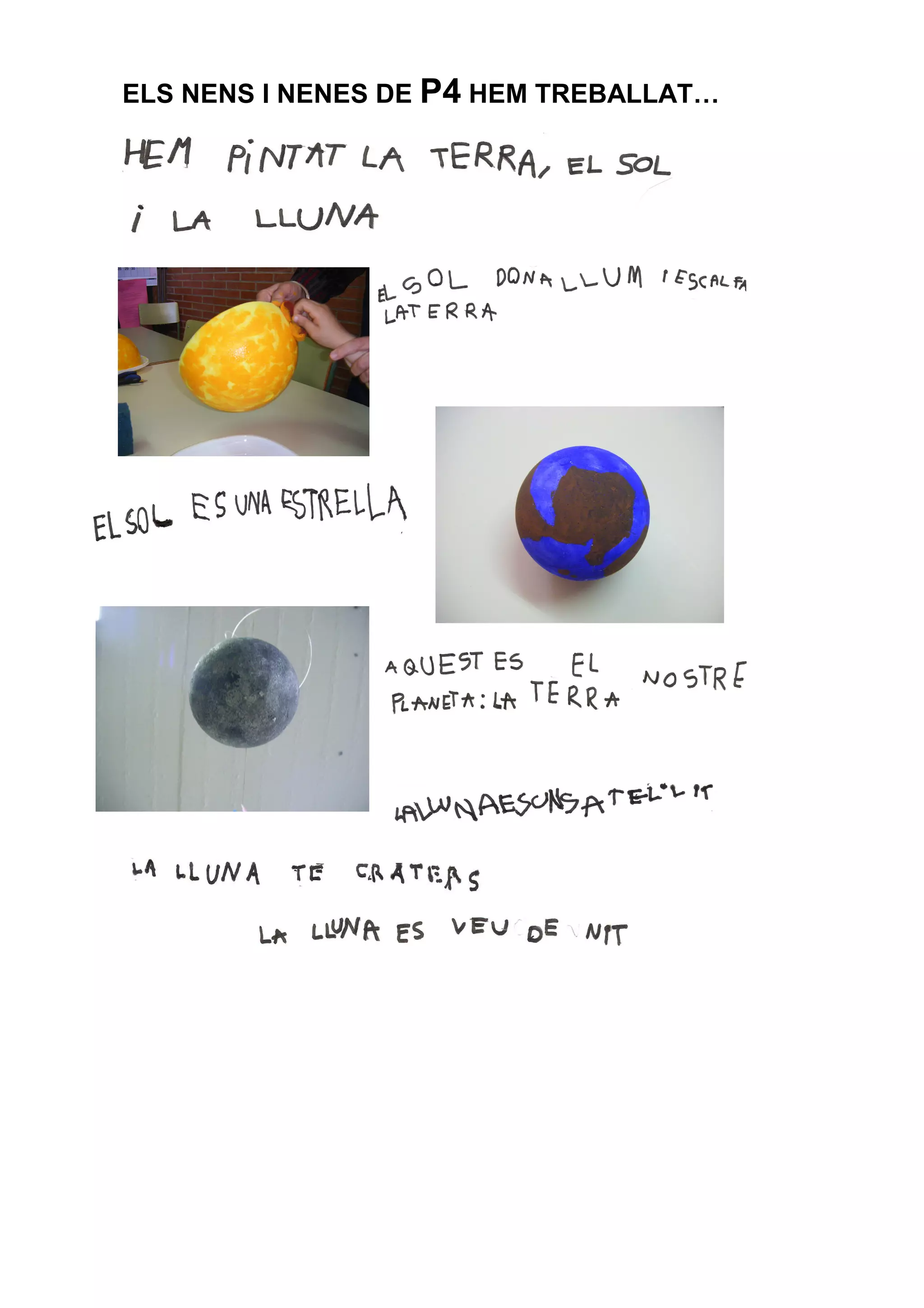 ELS NENS I NENES DE P4 HEM TREBALLAT…
 