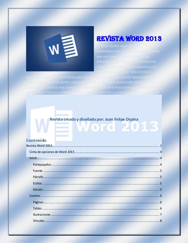 Revista Word 2013