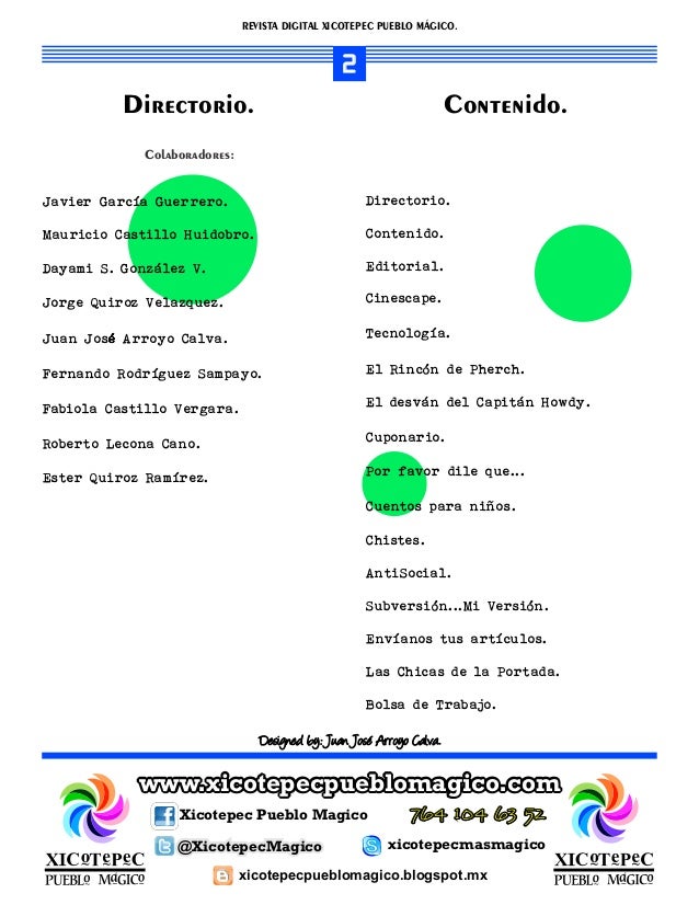 Resultado de imagen para directorio de una revista digital