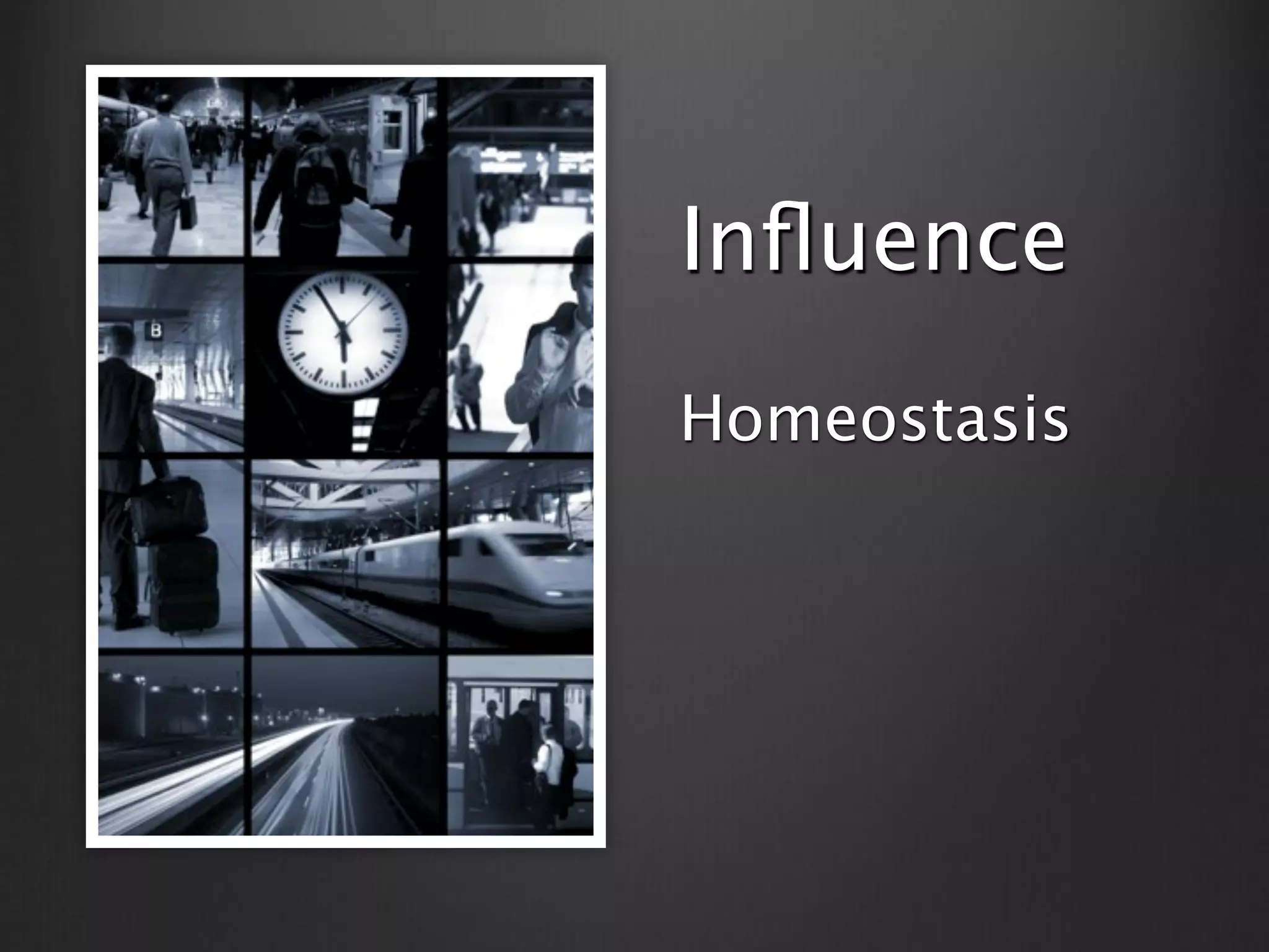 Inﬂuence
Homeostasis
 