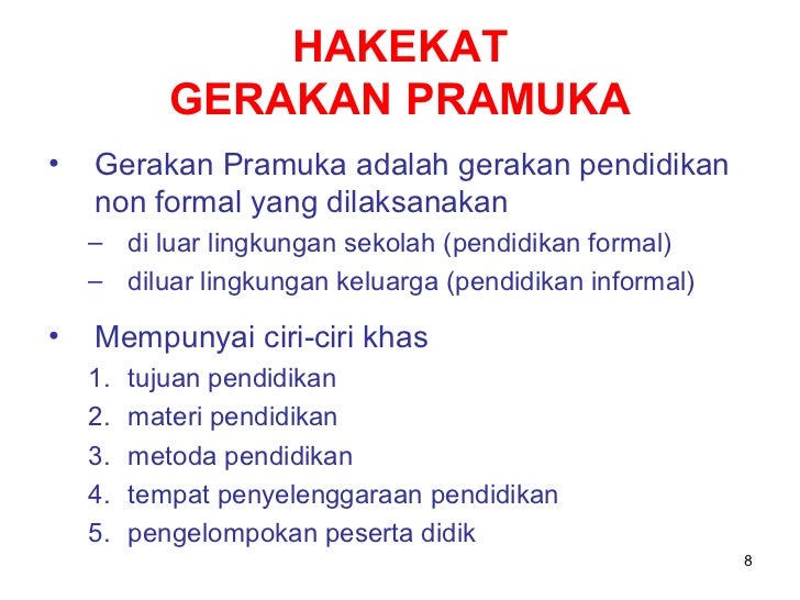 Revitalisasi gerakan pramuka