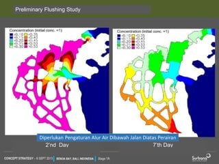 Preliminary Flushing Study 
Diperlukan Pengaturan Alur Air Dibawah Jalan Diatas Perairan 
2’nd Day 7’th Day 
 