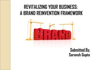 REVITALIZING YOUR BUSINESS:
A BRAND REINVENTION FRAMEWORK
Submitted By:
Saransh Gupta
 