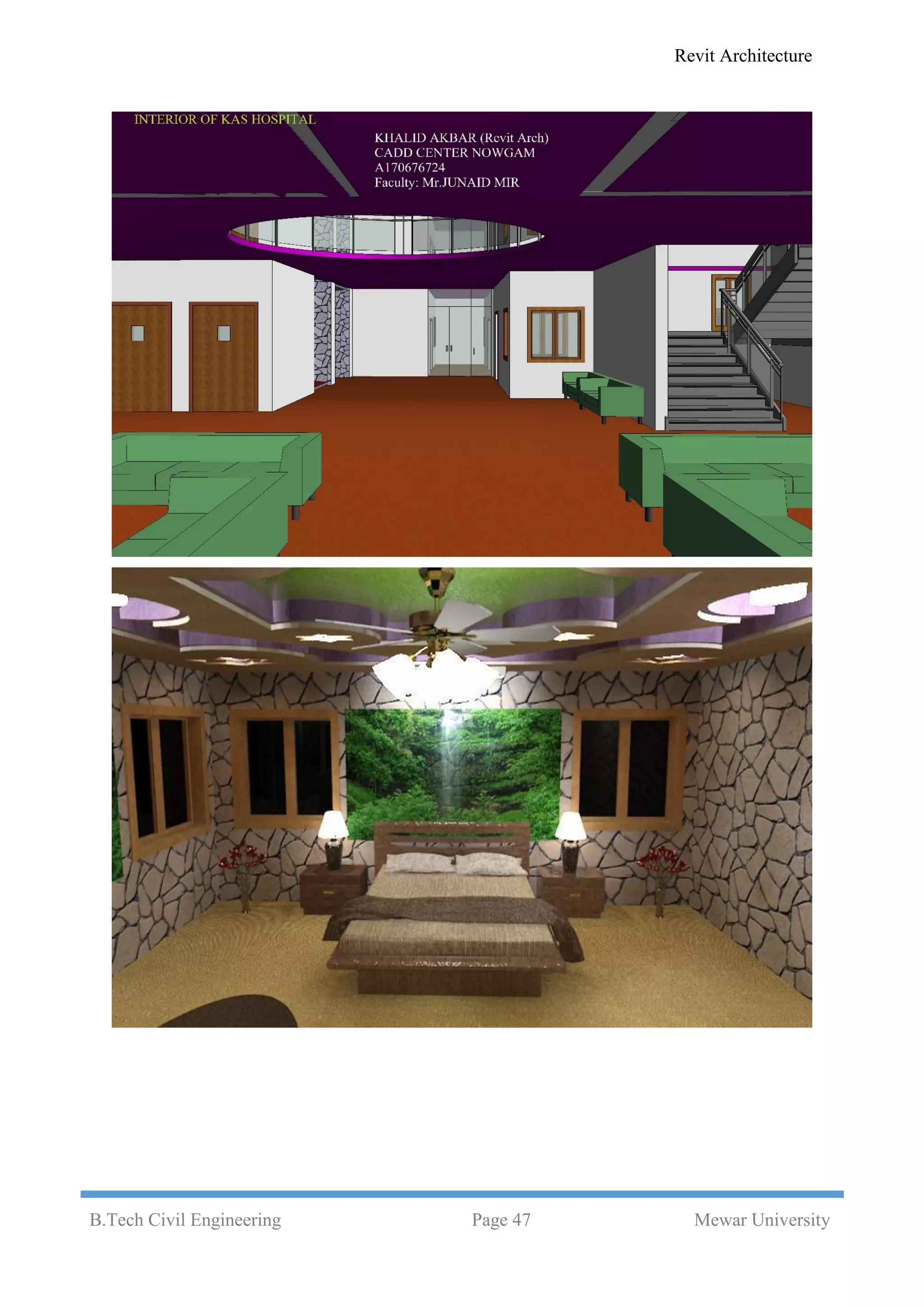 Revit Architecture
B.Tech Civil Engineering Page 47 Mewar University
 