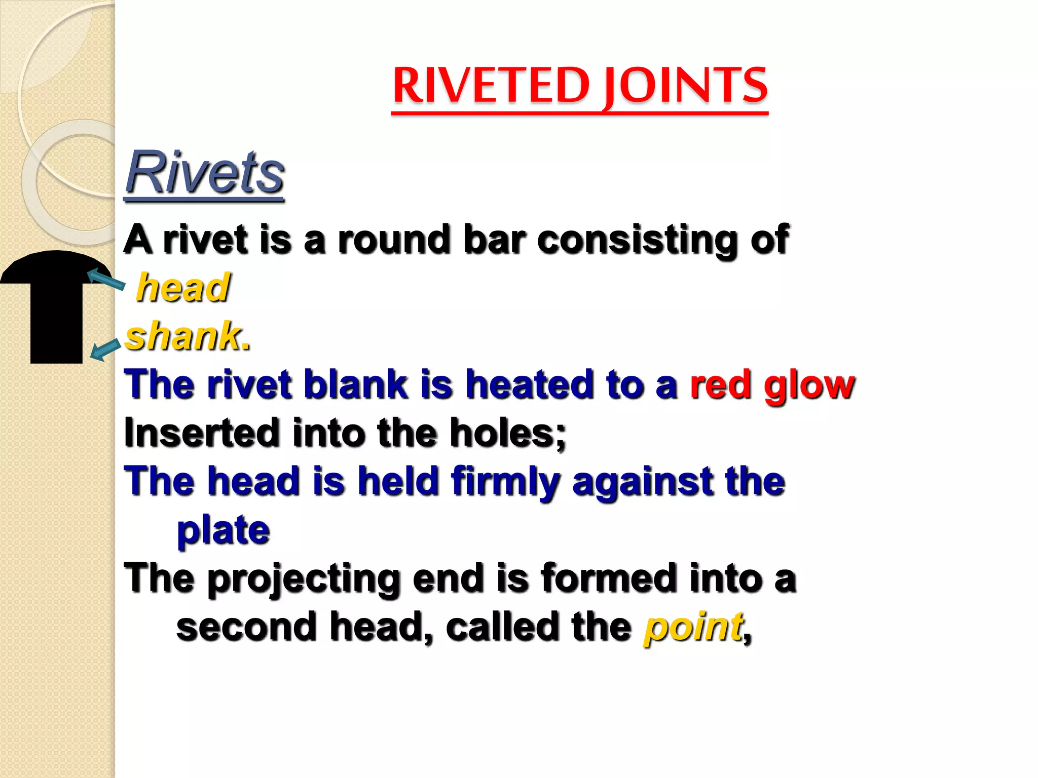 Revited and welded connection PPT