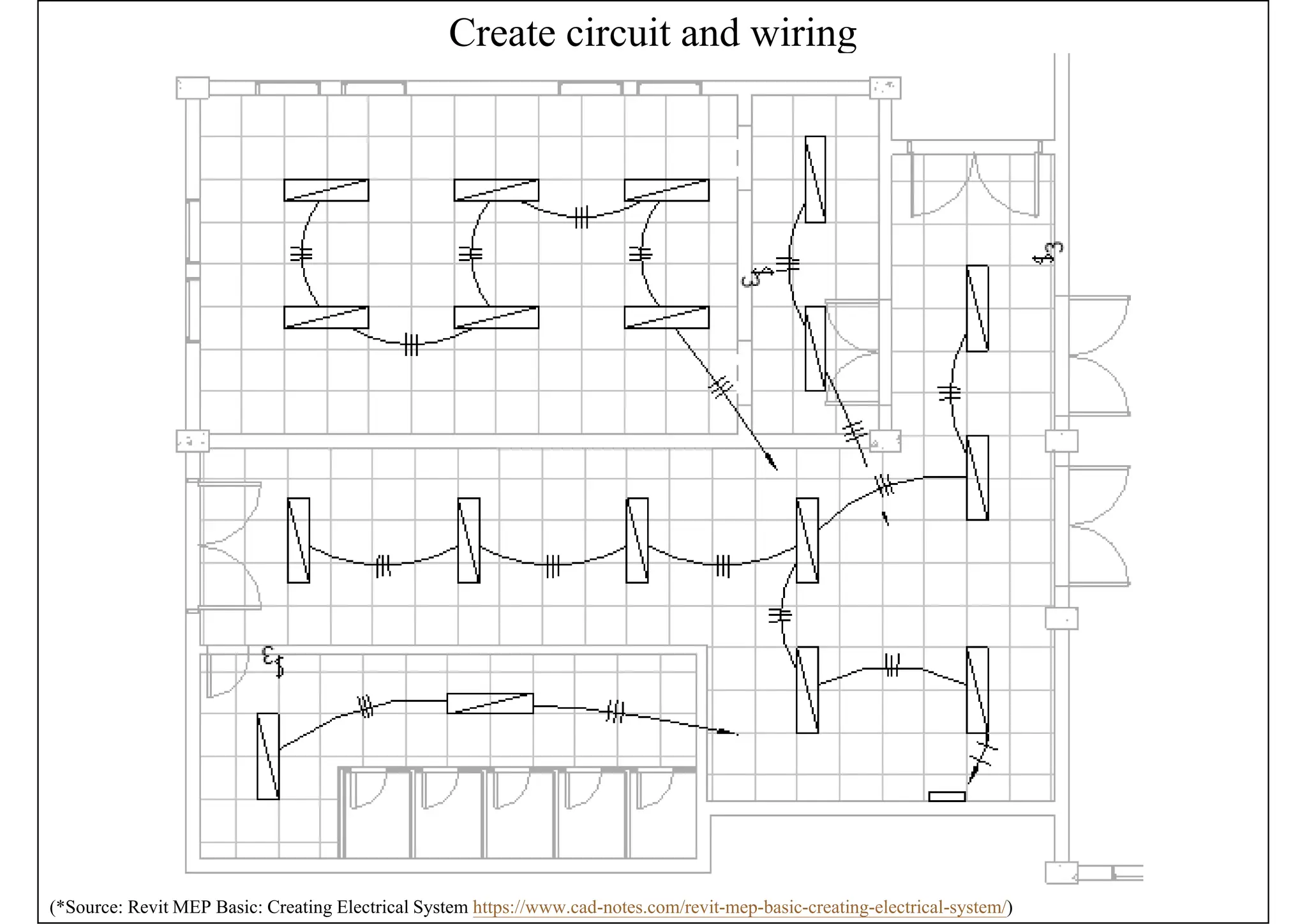 Create circuit and wiring
(*Source: Revit MEP Basic: Creating Electrical System https://www.cad-notes.com/revit-mep-basic-creating-electrical-system/)
 