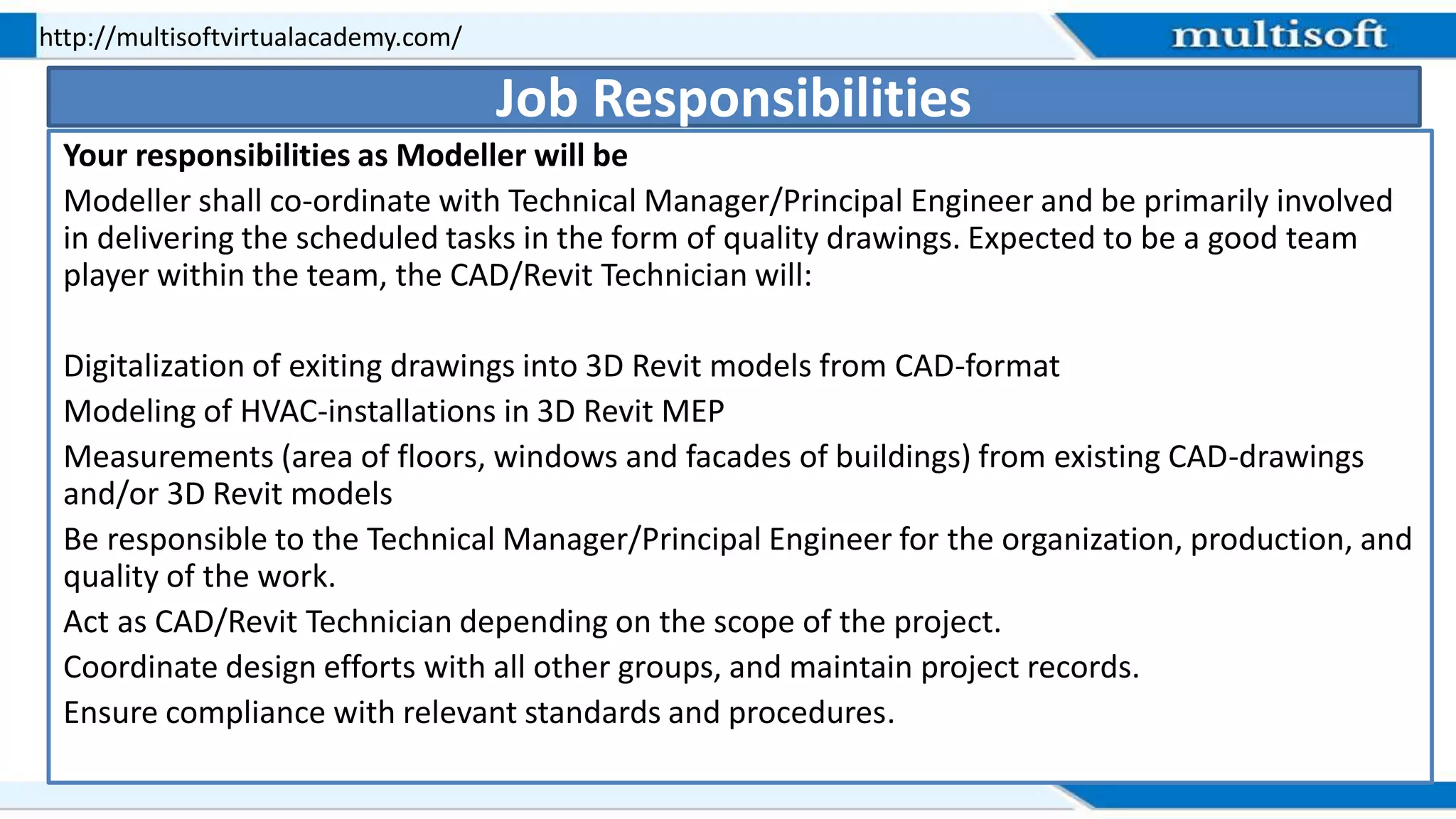 Revit mep online training ppt | PPTX