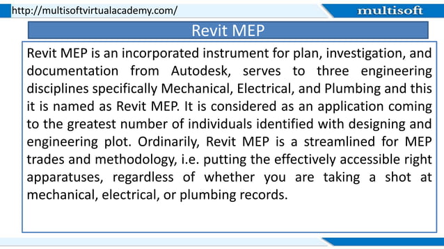 Revit mep online training ppt | PPTX | Civil Engineering Industry ...