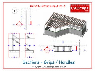 REVIT® Structure A to Z
Sections – Grips / Handles
copyright www.cadclips.com 3.17..07
 