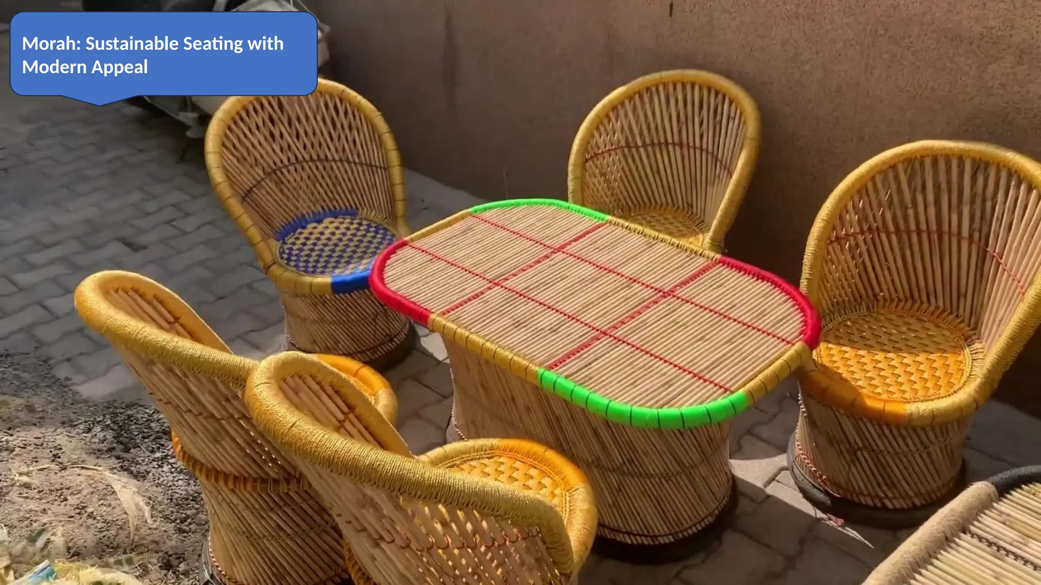 Morah: Sustainable Seating with
Modern Appeal