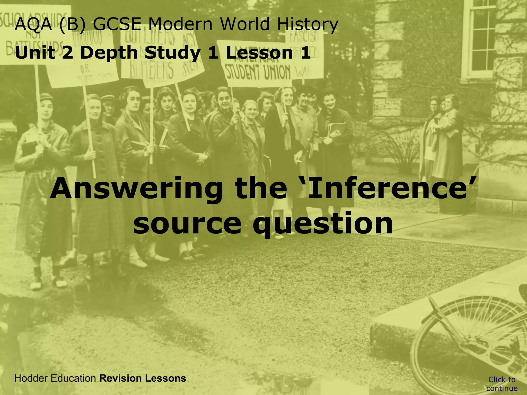 How to answer the 4 mark inference question | PPT