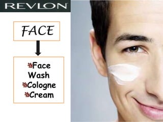 FACE

 Face
Wash
Cologne
Cream
 
