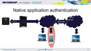 Native application authentication
FitBit 3rd
party
services
REST APIProprietary
 